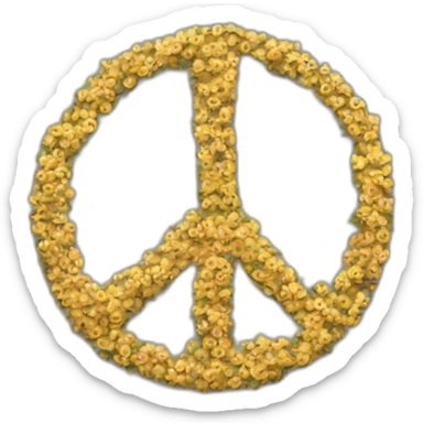peace sign palistine sticker