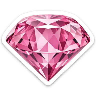 Pink diamond emoji sticker