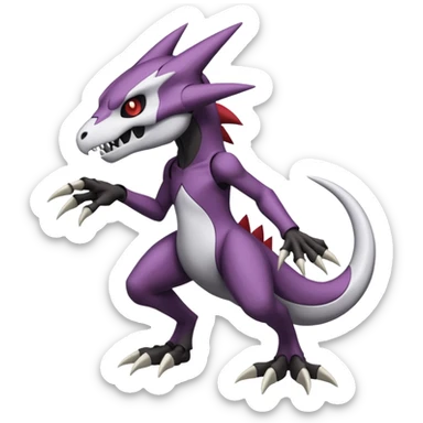 Duskull-Marowak-Darkrai-Genesect-Fakémon-fusion (full body) sticker