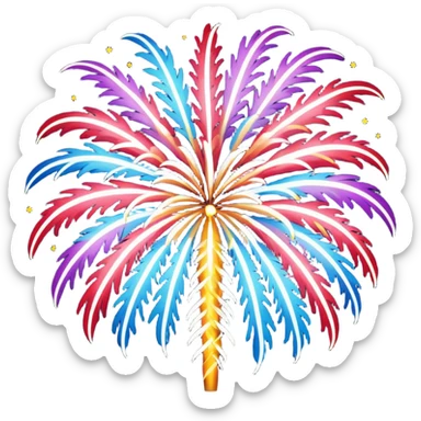new year fireworks 2026 sticker