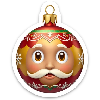 Christmas Baubles personified sticker