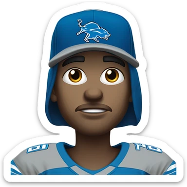 Crying Detroit lions fan sticker