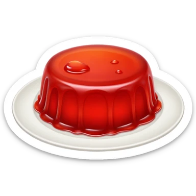 jelly on a plate sticker