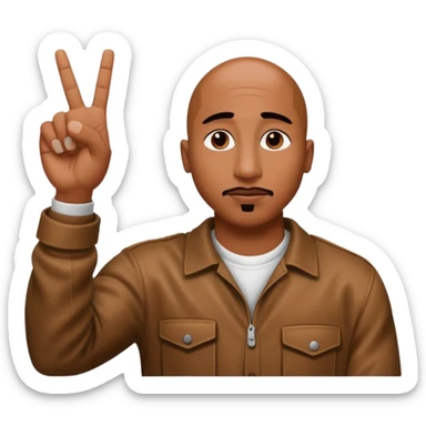Fait le signe de tupac shakur sticker