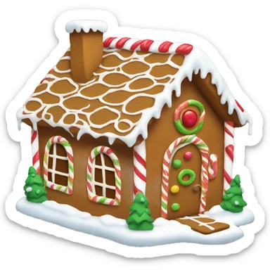 gingerbread house sticker