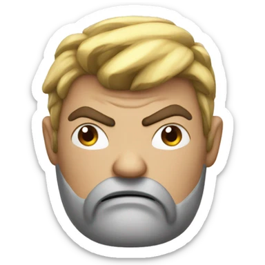 super mega duper angry sticker