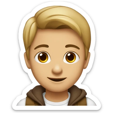 девочка с коричневыми волосами чуть ниже плечей с сердечком в руках и голубыми глазами  sticker