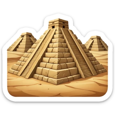 Mexican pyramid sticker