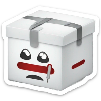 a box for a blood test sticker