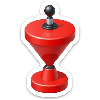 quiz buzzer, isometric style, Twemoji icon style sticker