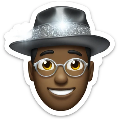 diddy in a sparkly hat sticker