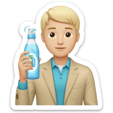 Frebreeze date blonde guy sticker