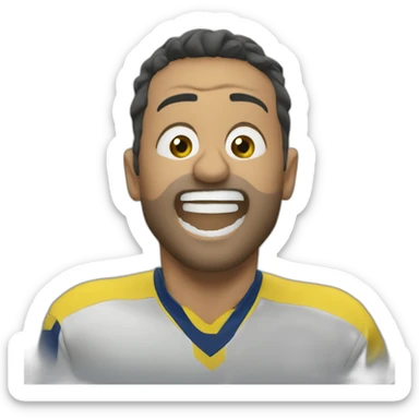 Hincha de Boca robando sticker