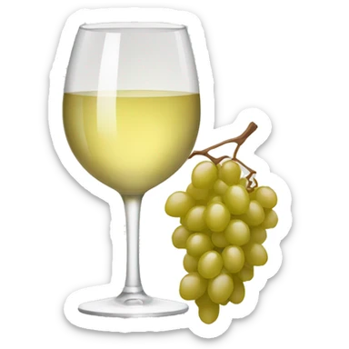 white wine  sticker