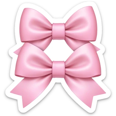 Light pink bows sticker