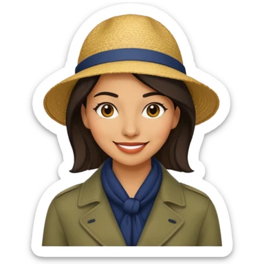 Urban French woman  sticker