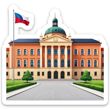 Czech flag University sticker