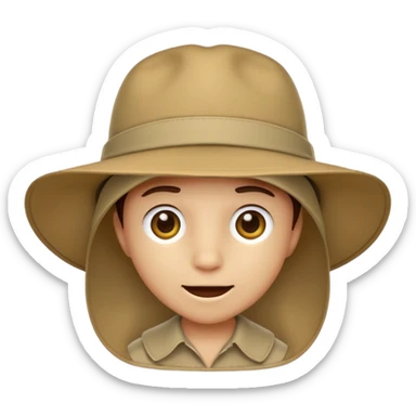 just safari hat item  sticker