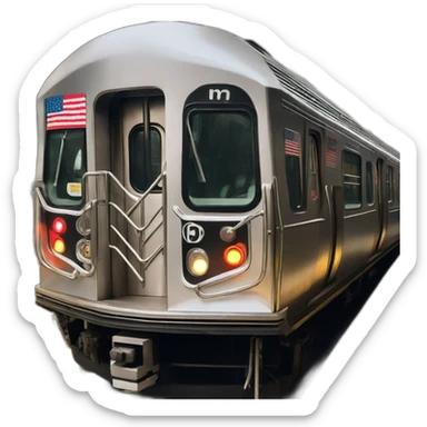 NYC Mta one train sticker