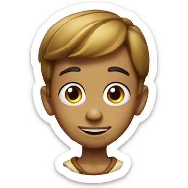 pinocchio kid of wood sticker