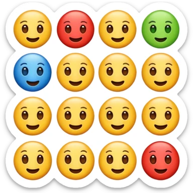 un emoji six seven sticker