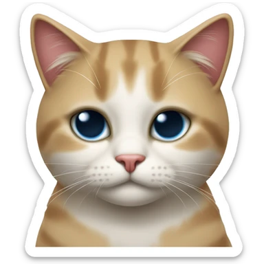 un gatto che ce fa un cuore con le zampe sticker