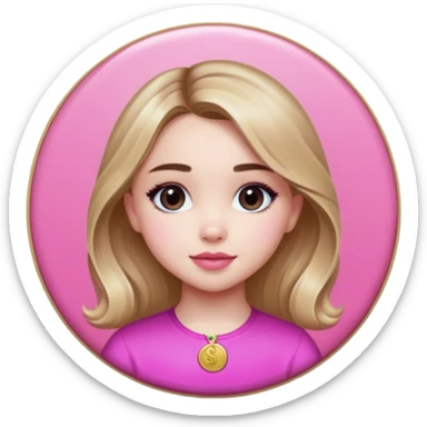 Sabrina Carpenter pink coin sticker