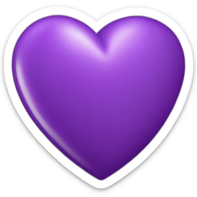 Purple Heart, oblique view sticker