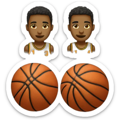 Canasta de basketball  sticker