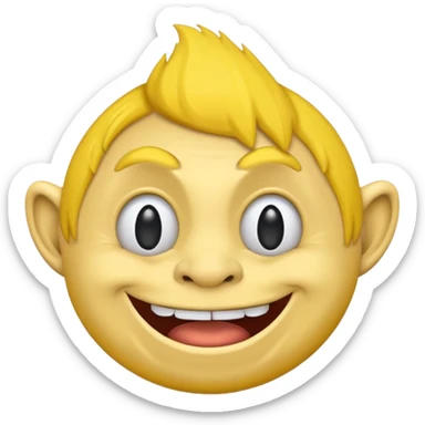 Troll face emoji sticker