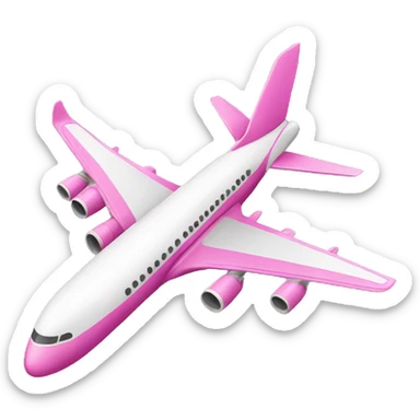 pink airplane sticker