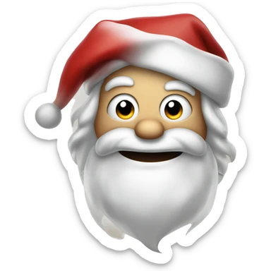 grinning evil santa sticker