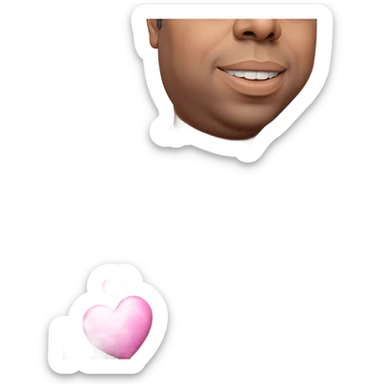 heartfelt male muse portrait sticker