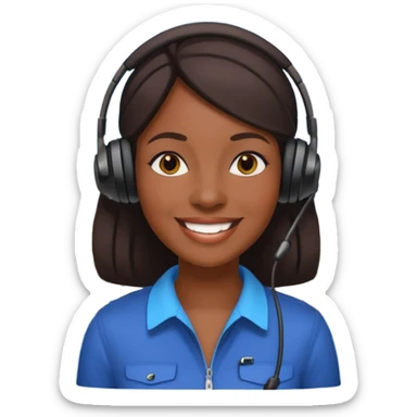 City Tour Guide black woman  sticker