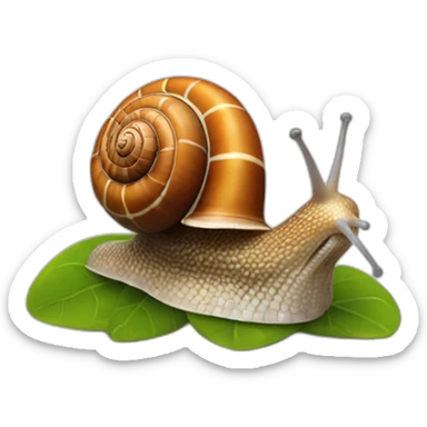 garden snail sticker