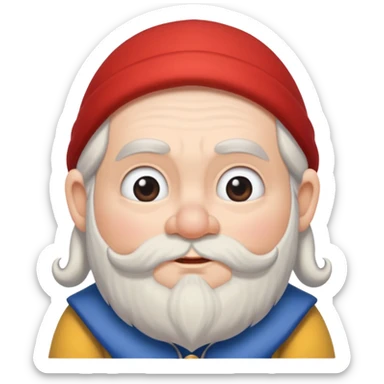 sneezy dwarf snow white sticker