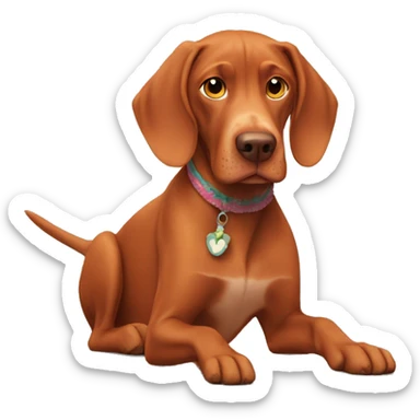 Vizsla and Moana sticker