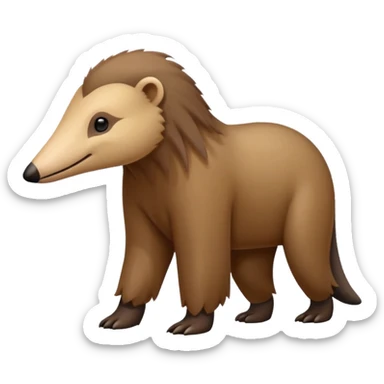 Anteater going around sticker