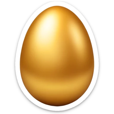 golden easter egg sticker
