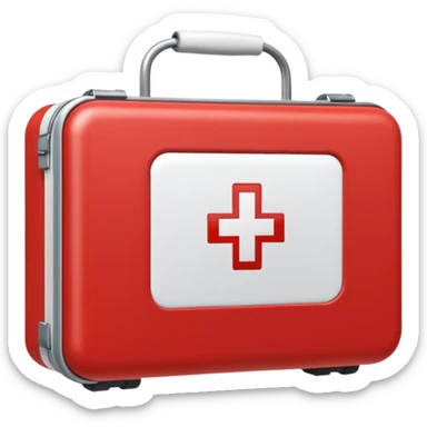 first aid kit ccabinet sticker