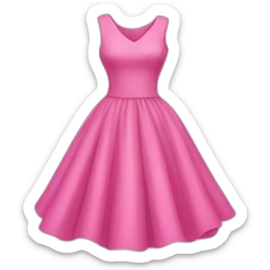 pink dress sticker