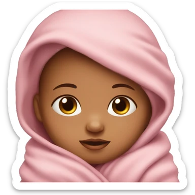 Newborn baby girl sticker