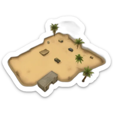 Dust 2 map from counter strike sticker