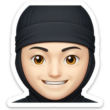 Ninja combinando con cara de enamorado  sticker