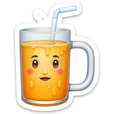 I want a mug of juice for the gym. sticker