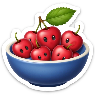berry in bowl sticker
