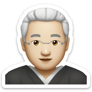 Liang ShanboChinese style white faced scholar sticker