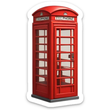 Red telephone box sticker