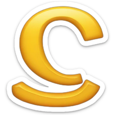 letter "C" sticker