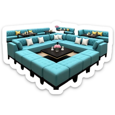 The lounge area adjacent to the dance floor featured thirty-six tables, with couches, ottomans, and banquette sofa seating. with pretty models occupied about a third of those tables, which were strategically located throughout the room, placed in the corners and next to big spenders, sticker